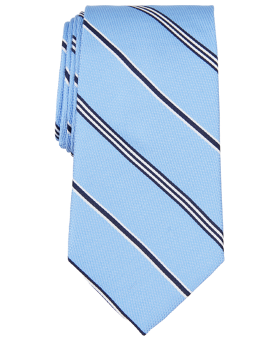 Shop Brooks Brothers B By  Men's Parallel Stripe Silk Tie In Lt.blue