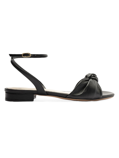 Shop Alexandre Birman Women's Kace Leather Sandals In Black