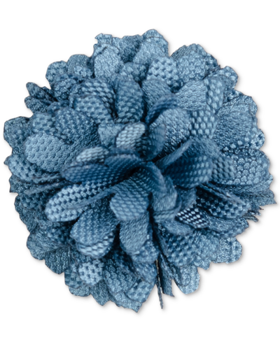 Shop Construct Con.struct Men's Ceremony Satin Checkerboard Flower Lapel Pin, Created For Macy's In Hydrangea
