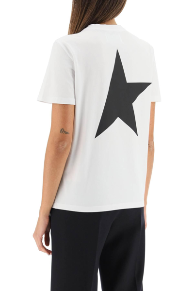 Shop Golden Goose Big Star T-shirt In White