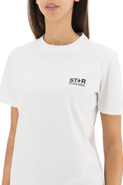 Shop Golden Goose Big Star T-shirt In White