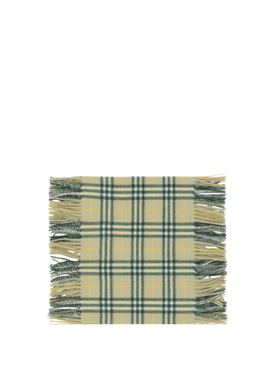 Shop Burberry Scarf In Hunter