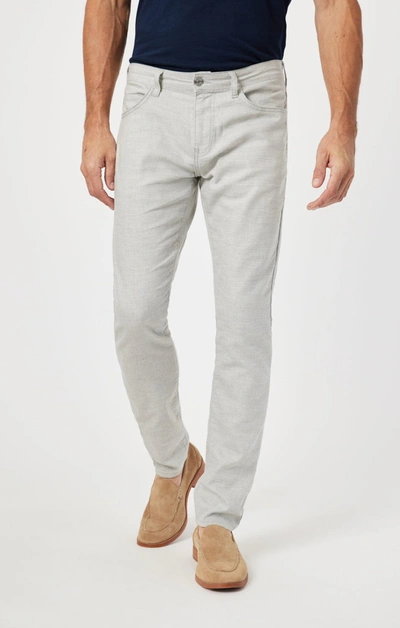 Shop Mavi Jake Slim Leg In Light Grey Linen