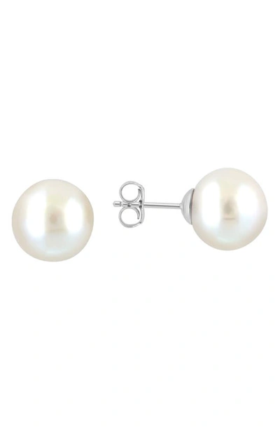 Shop Effy Freshwater Pearl Stud Earrings In White