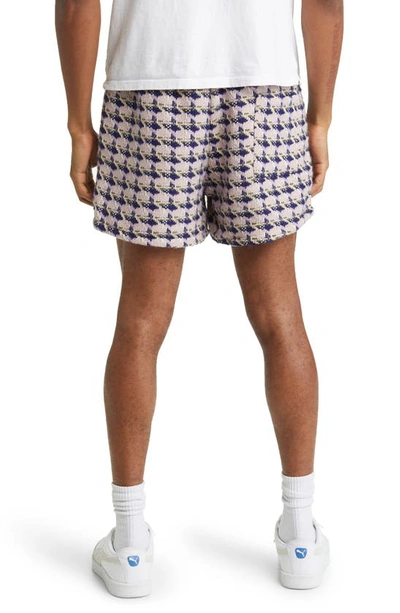 Diet Starts Monday Wool Blend Tweed Shorts In Purple