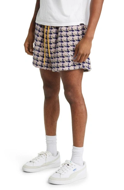 Diet Starts Monday Wool Blend Tweed Shorts In Purple