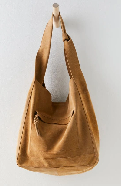 Shop Free People Jessa Suede Carryall Bag In Sand