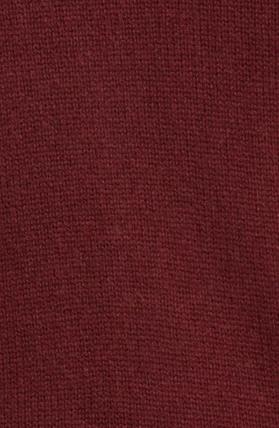 Vince Wool-cashmere Boxy V-neck Cardigan In Plum Wine