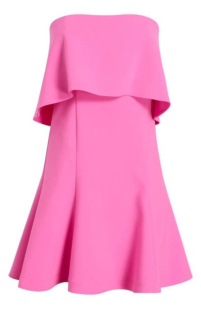 Shop Likely Flouncy Driggs Strapless Dress In Pink Sugar