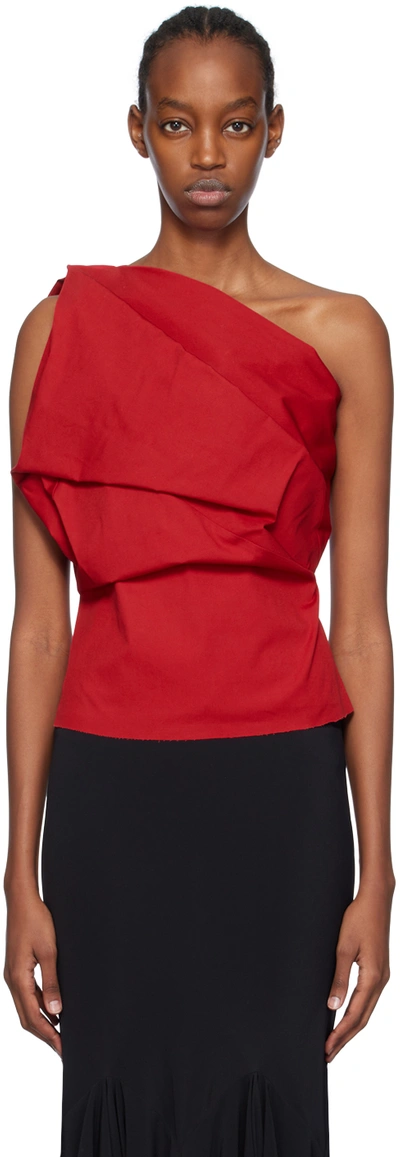 Shop Rick Owens Red Claudia Camisole In 03 Cardinal Red