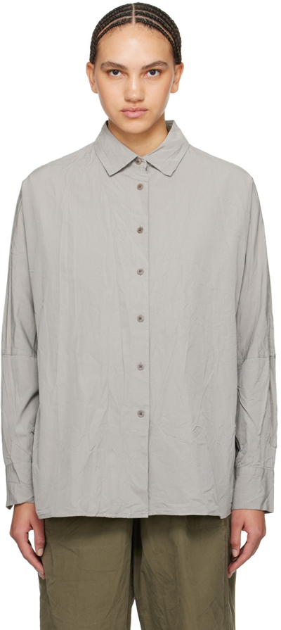 Shop Casey Casey Gray Waga Soleil Shirt In Light Grey