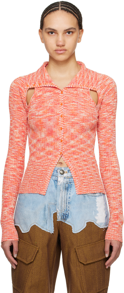 Shop Andersson Bell Orange Rozy Cardigan