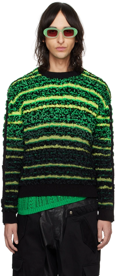 Shop Andersson Bell Green & Black Borden Sweater