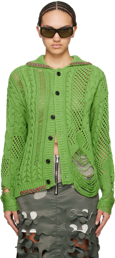 Shop Andersson Bell Green Sauvage Cardigan