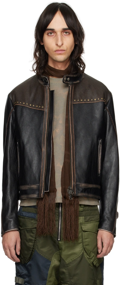 Shop Andersson Bell Black Vintage Leather Jacket