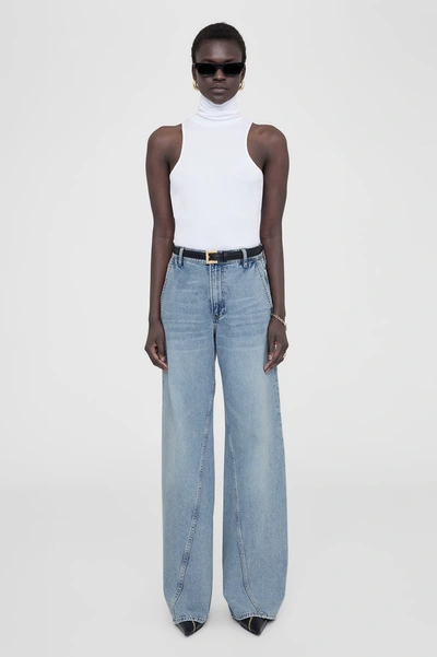 Anine Bing Brie Jean In Pale Azure In Blue