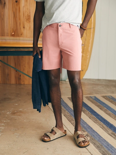 Shop Faherty All Day Shorts (7" Inseam) In Faded Flag