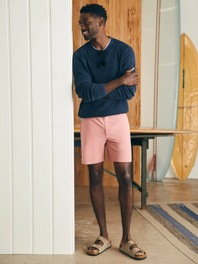 Shop Faherty All Day Shorts (7" Inseam) In Faded Flag