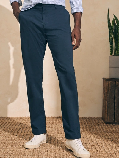 Shop Faherty Movement&trade; Chino Pants (30" Inseam) In Navy