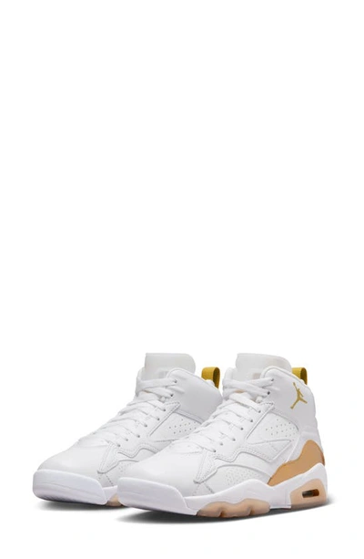 Shop Jordan Mvp Sneaker In White/ Gold/ Light Brown