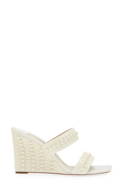Shop Jimmy Choo Sacoria Wedge Slide Sandal In White