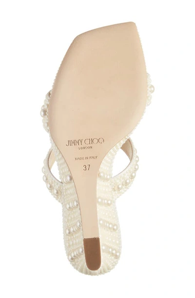 Shop Jimmy Choo Sacoria Wedge Slide Sandal In White