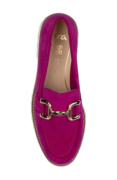 Ara Kiana Lug Sole Loafer In Pink