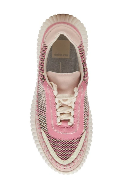 Shop Dolce Vita Dolen Platform Sneaker In Pink Multi Woven
