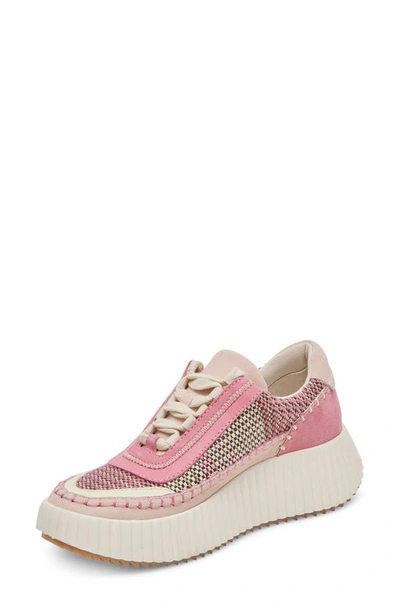 Shop Dolce Vita Dolen Platform Sneaker In Pink Multi Woven