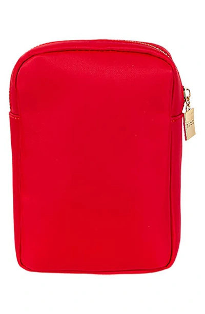 Shop Bloc Bags Mini Heart Breaker Cosmetics Bag In Red
