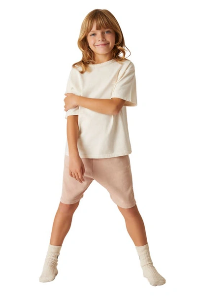 Shop The Sunday Collective Kids' Natural Dye Everyday Shorts In Onion