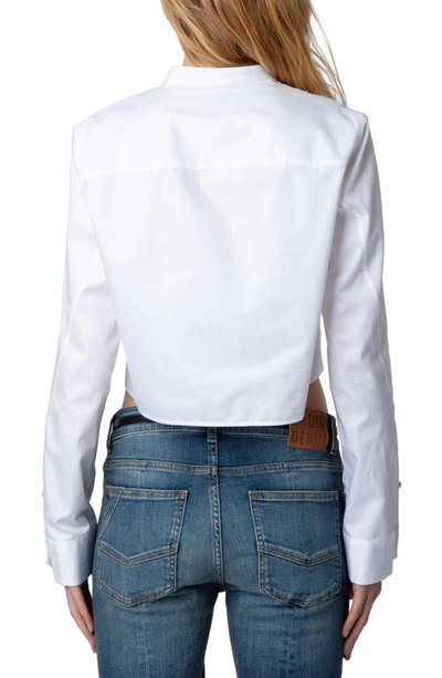 Shop Zadig & Voltaire Theby Pintuck Button-up Shirt In Judo