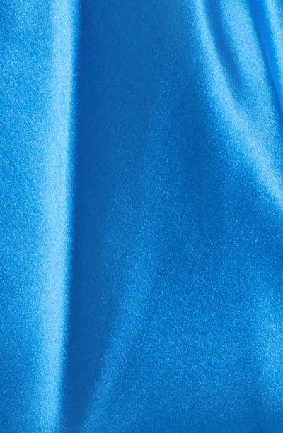 Shop Veronica Beard Stewart Silk Blend Racerback Tank In Azure Blue