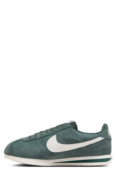 Shop Nike Cortez Sneaker In Vintage Green/ Sail/ Navy