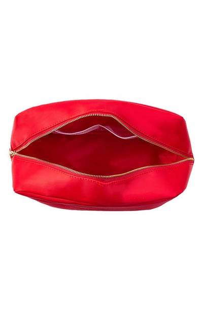 Shop Bloc Bags Xl Heart Cosmetics Bag In Red