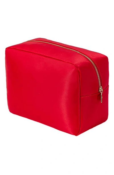 Shop Bloc Bags Xl Heart Cosmetics Bag In Red