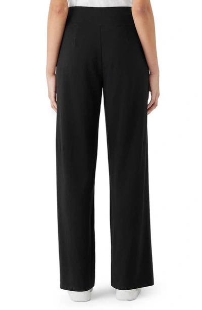 Shop Eileen Fisher Wide Leg Pants In Black