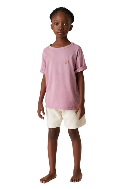 Shop The Sunday Collective Kids' Natural Dye Everyday Tee In Shellac