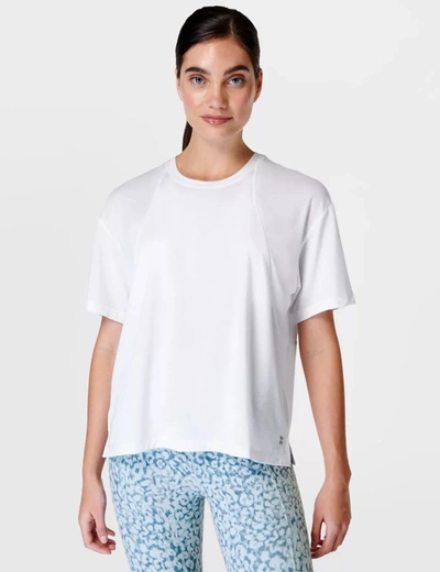 Shop Sweaty Betty Soft Flow Studio T-shirt In White