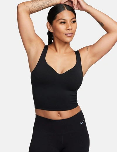 Shop Nike Alate Bra Tank In Black