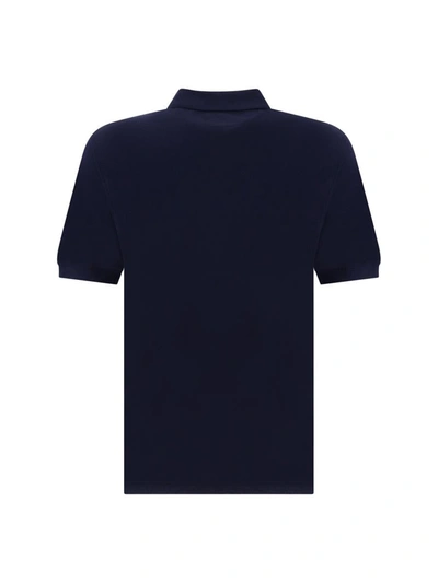 Shop Brunello Cucinelli Polo Shirts In Cobalto