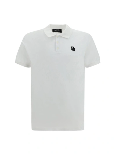 Shop Dsquared2 Polo Shirts In 100