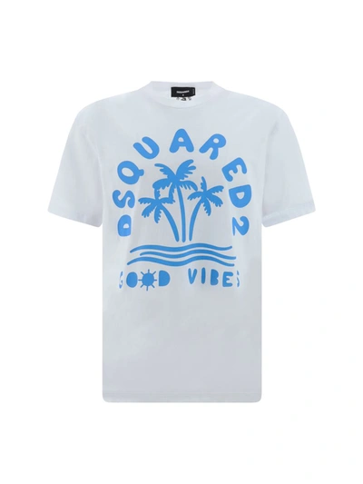 Shop Dsquared2 T-shirts In White