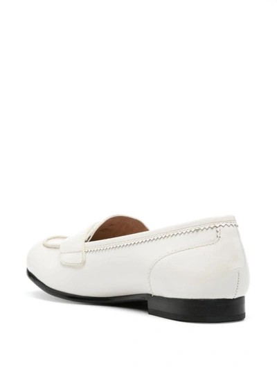 Shop Love Moschino Loafers With Logo Detail In White