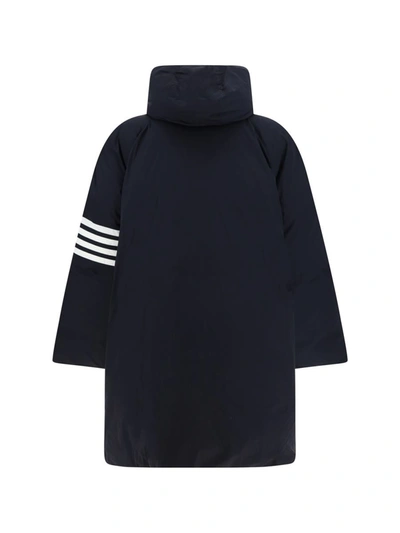 Shop Thom Browne Down Jackets In Navy