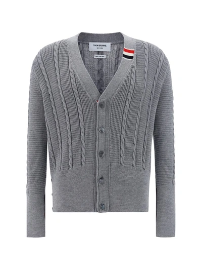 Shop Thom Browne Knitwear In Lt Grey