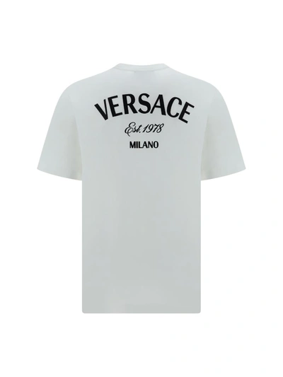 Shop Versace T-shirts In White