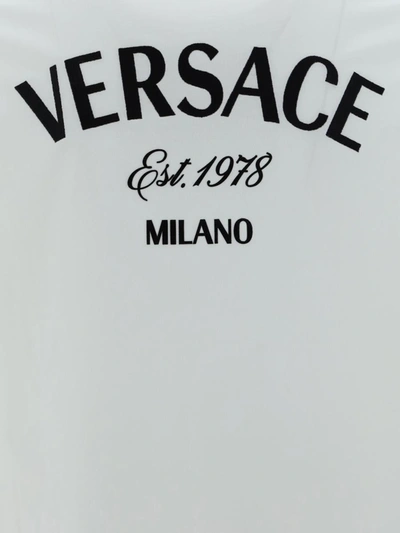 Shop Versace T-shirts In White