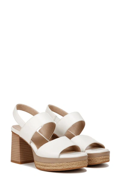 Shop Soul Naturalizer Holly Slingback Sandal In White Faux Leather