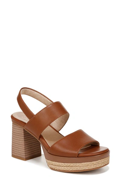 Shop Soul Naturalizer Holly Slingback Sandal In Mid Brown Faux Leather
